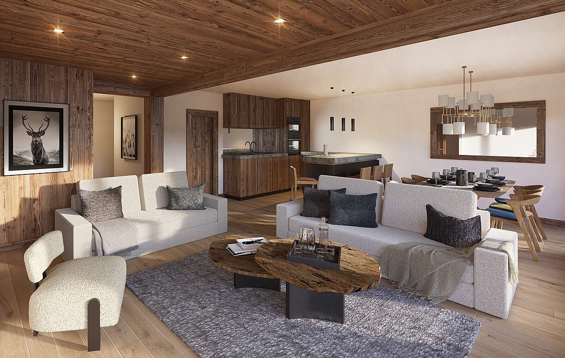 Elegant Alpine Living with Modern Touches