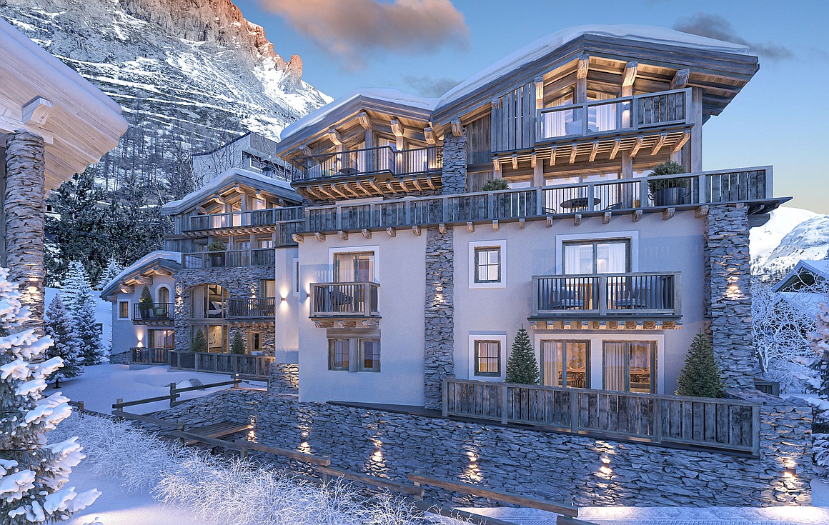 The brand new apartments for sale in Val d'Isere