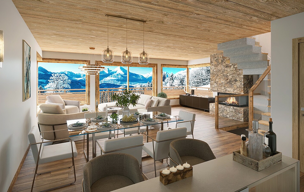 The chalets for sale in Les Gets