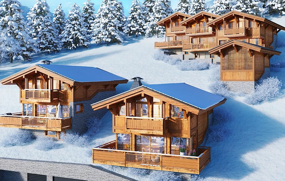 The chalets for sale in Les Gets