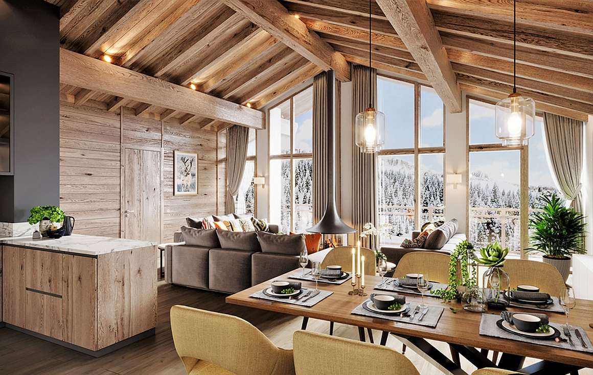 The apartments for sale in Les Gets