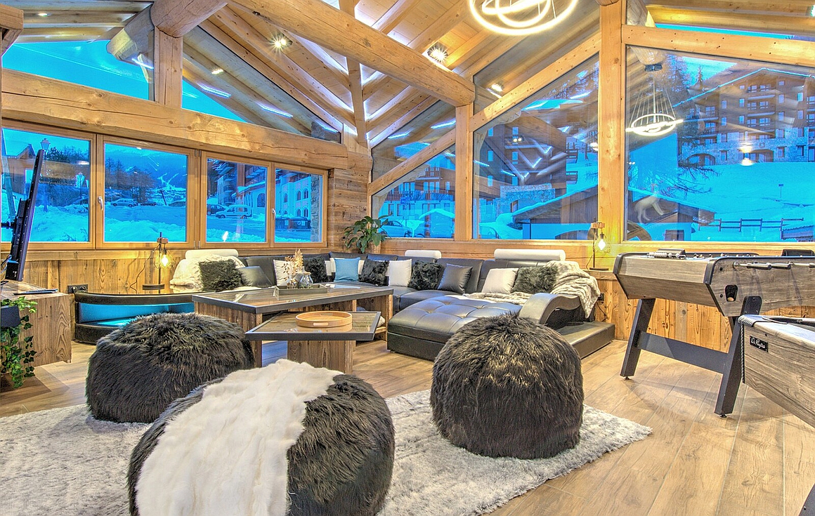 The chalet for sale in La Plagne