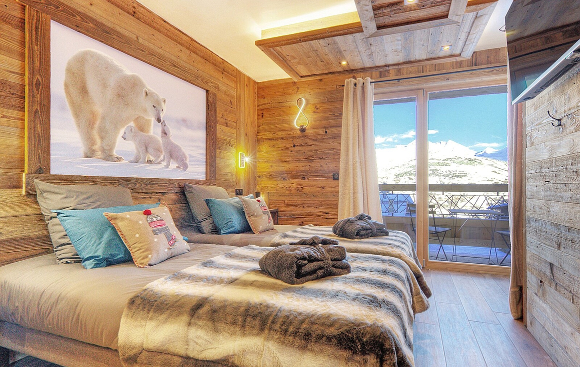 The chalet for sale in La Plagne