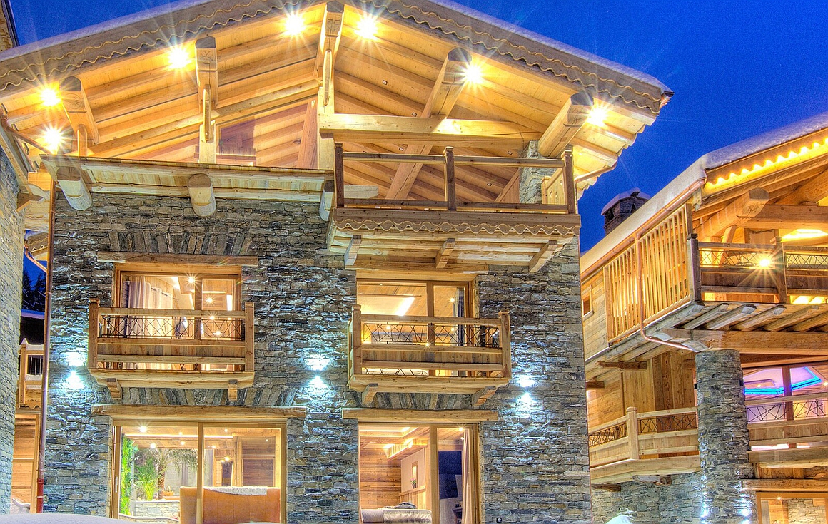 The chalet for sale in La Plagne