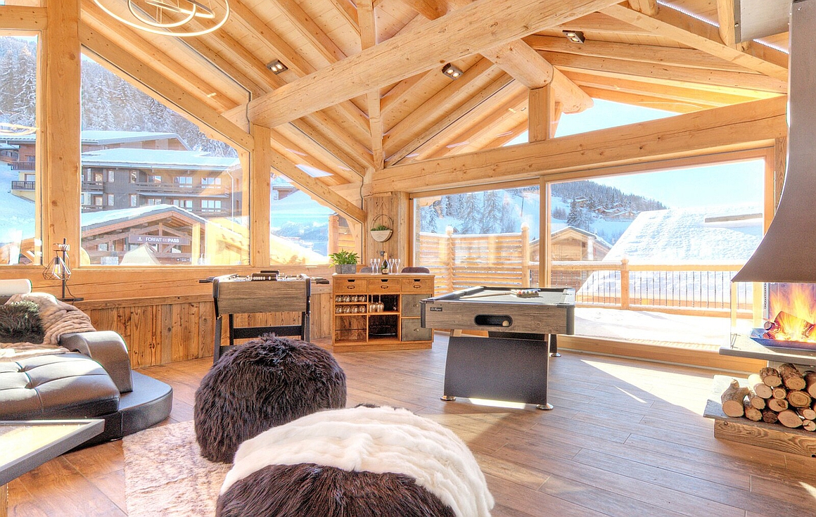 The chalet for sale in La Plagne