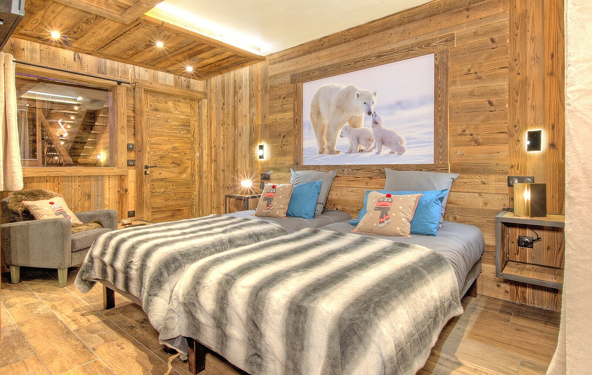 The chalet for sale in La Plagne