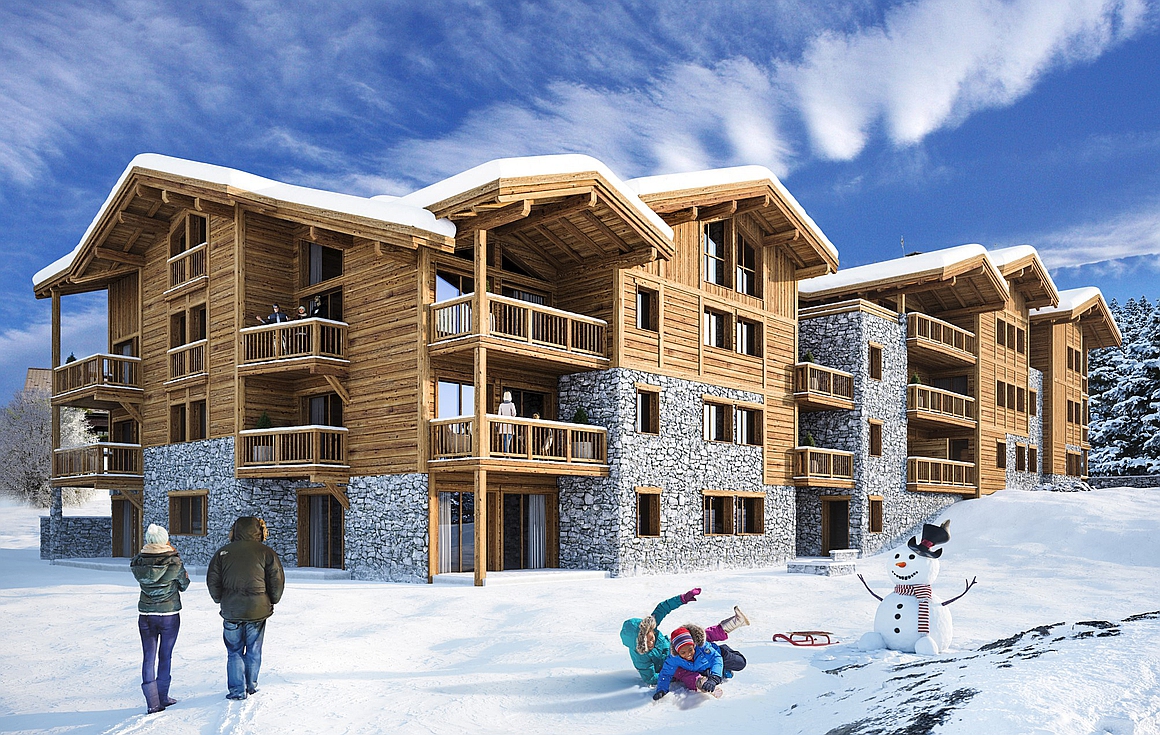 The apartments for sale in Les Gets