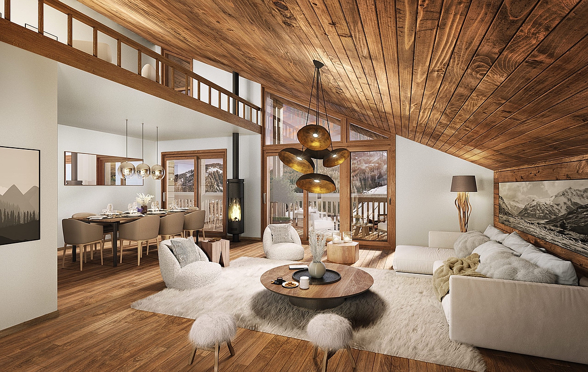 The brand new chalets for sale in Chatel