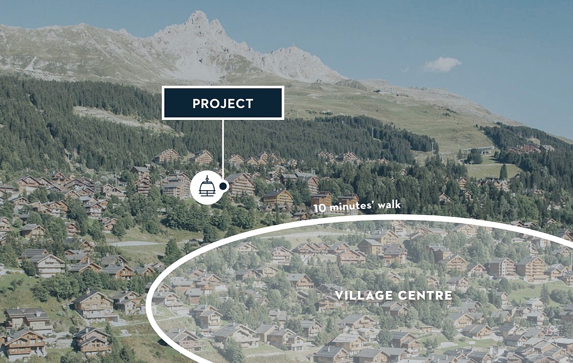 The location of the apartments