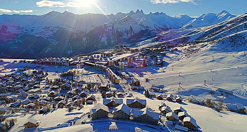 The resort of La Toussuire