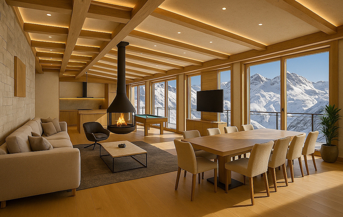 The apartment for sale in Val Thorens