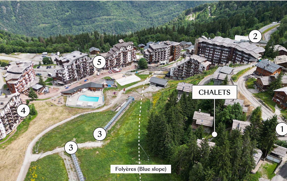 The chalet for sale in La Tania